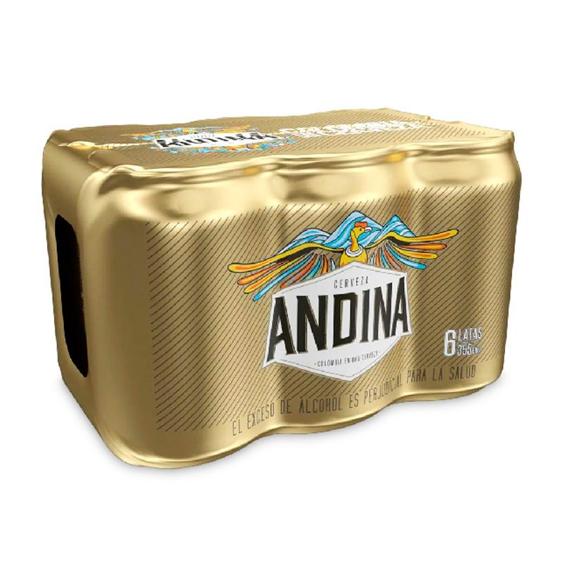 CERVEZA ANDINA 6U 330ML LATA