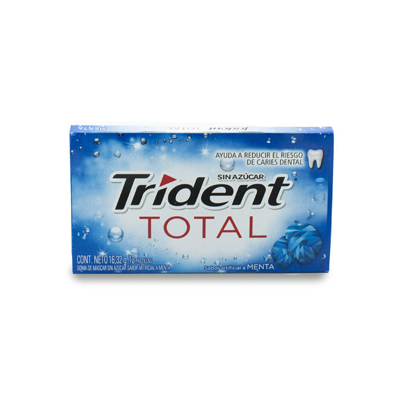 CHICLETS TRIDENT TOTAL 12U MENTA