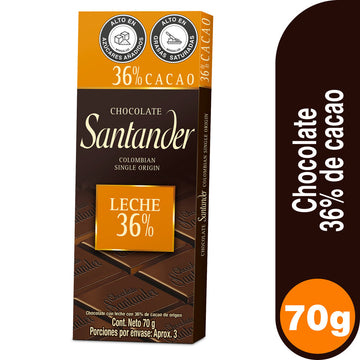CHOCOLATINA SANTANDER 70G 36 CACAO