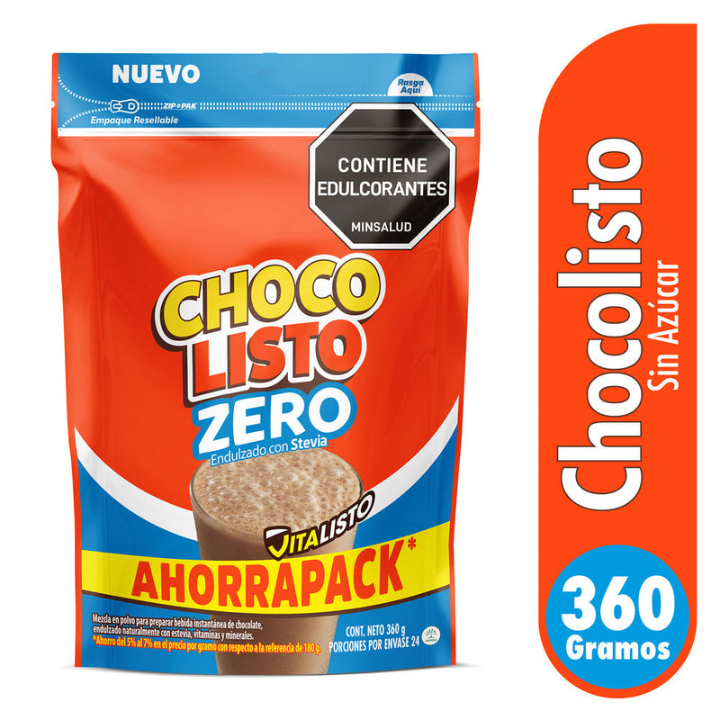 CHOCOLISTO 360G SIN AZUCAR