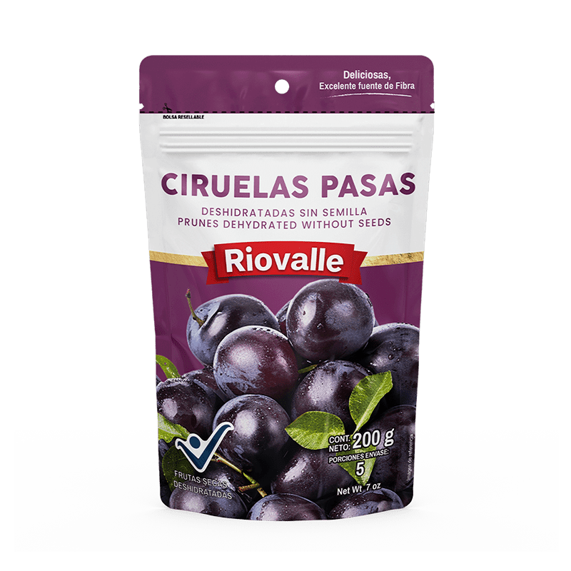 CIRUELA PASA RIOVALLE 200G S/SEMILLA