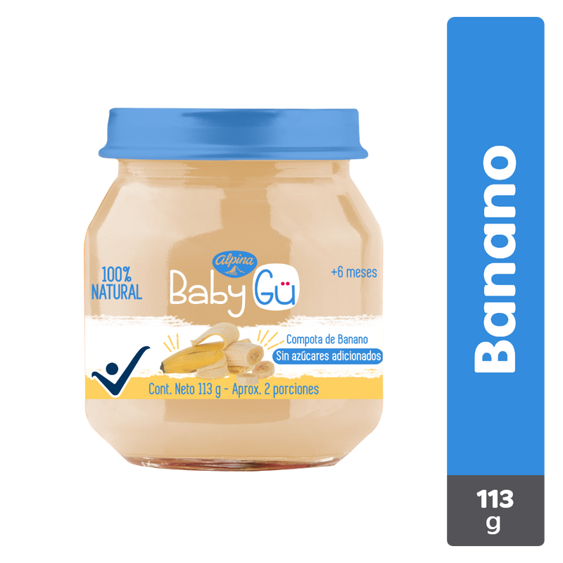 COMPOTA BABY GU 113G BANANO
