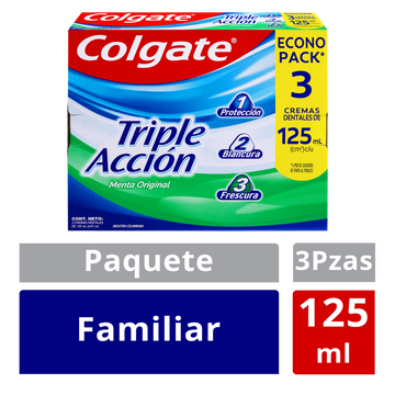 CREMA COLGATE 3U TRIPLE ACCIÒN 125ML
