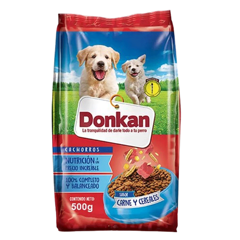 CUIDO DONKAN 500G CARNE CEREALES CACHORRO