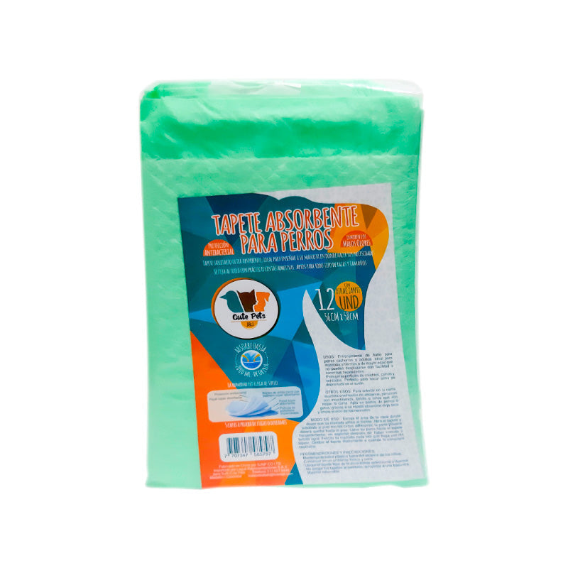 TAPETE CUTE PETS ABSORBENTE 12U