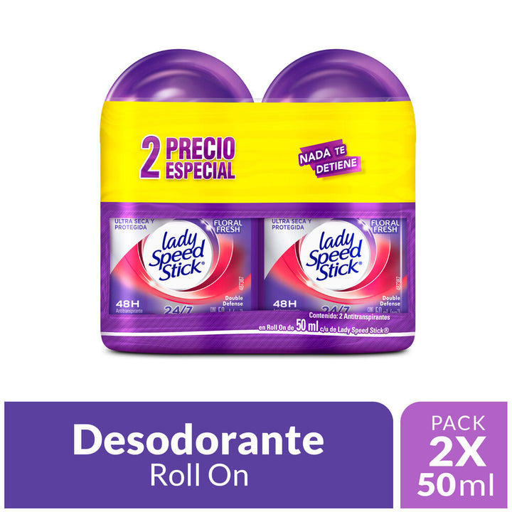 DESODORANTE SPEED ROLL 2U 50M FLORAL