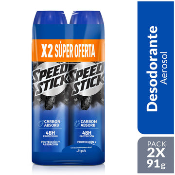 DESORANTE SPEED STICK  91G 2U EA CARBON ABSOR