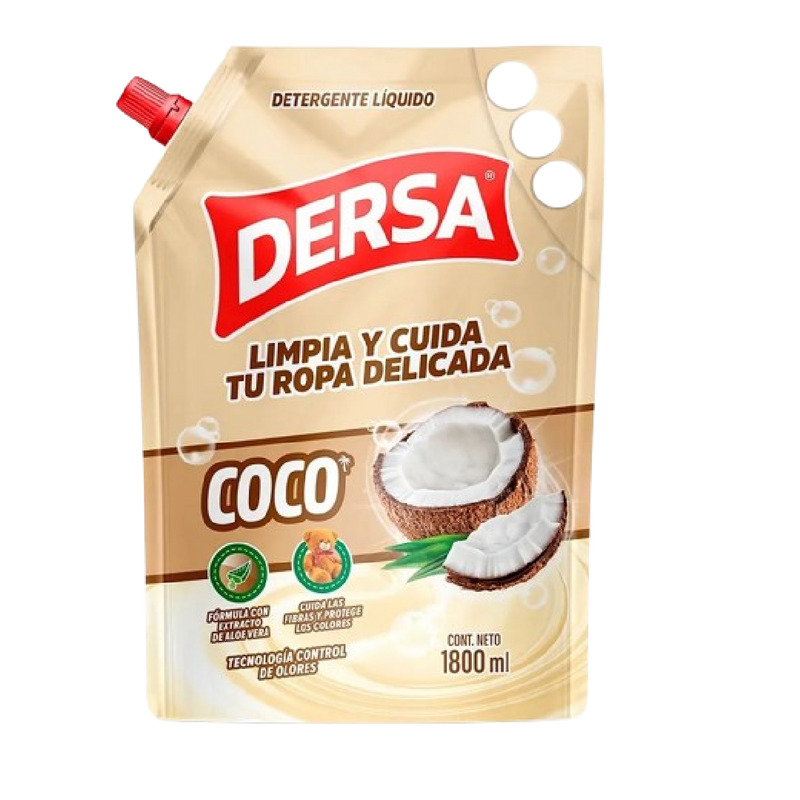 DETERGENTE LIQUIDO DERSA 1800ML DP COCO