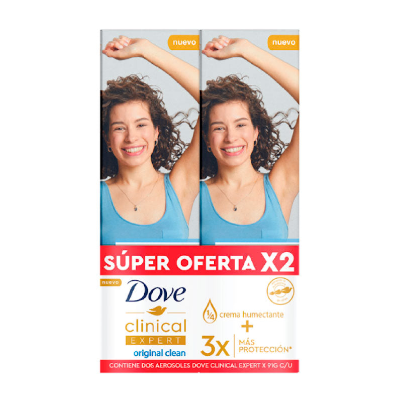 DESODORANTE DOVE 91G 2U SPRAY ORIG