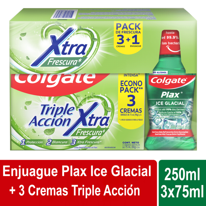 ENJUAGUE COLGATE 250ML GLA+TP TA EF 75ML