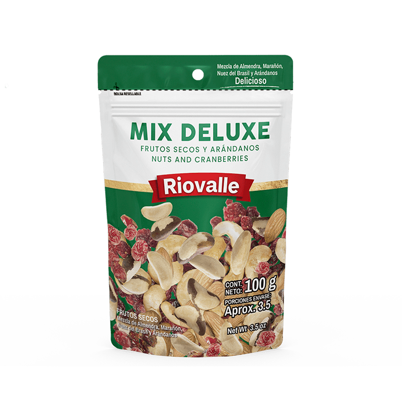 FRUTOS SECOS MIX DELUXE 100G RIOVALLE