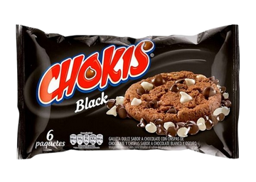GALLETA CHOKIS 6U 222G CHISPAS BLACK