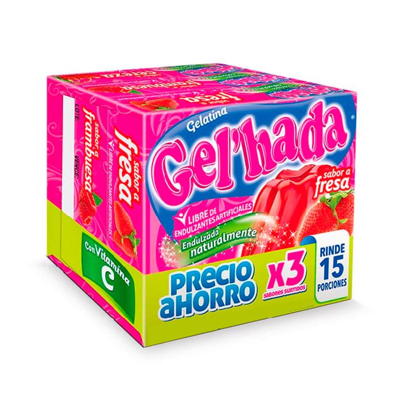 GELATINA GELHADA X3 40G SURTIDA