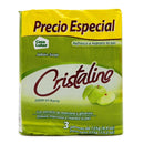 JABON CRISTALINO 3U 125G MANZANA