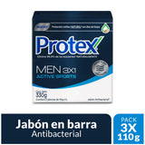 JABÓN EN BARRA PROTEX MEN SPORT 330G X 3 UND