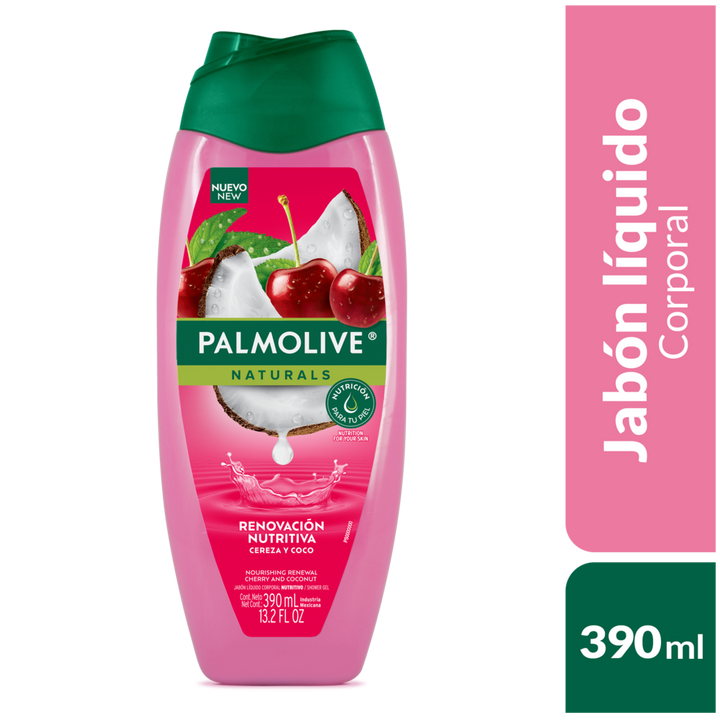 JABON PALMOLIVE LIQUIDO 390ML CEREZA & COCO