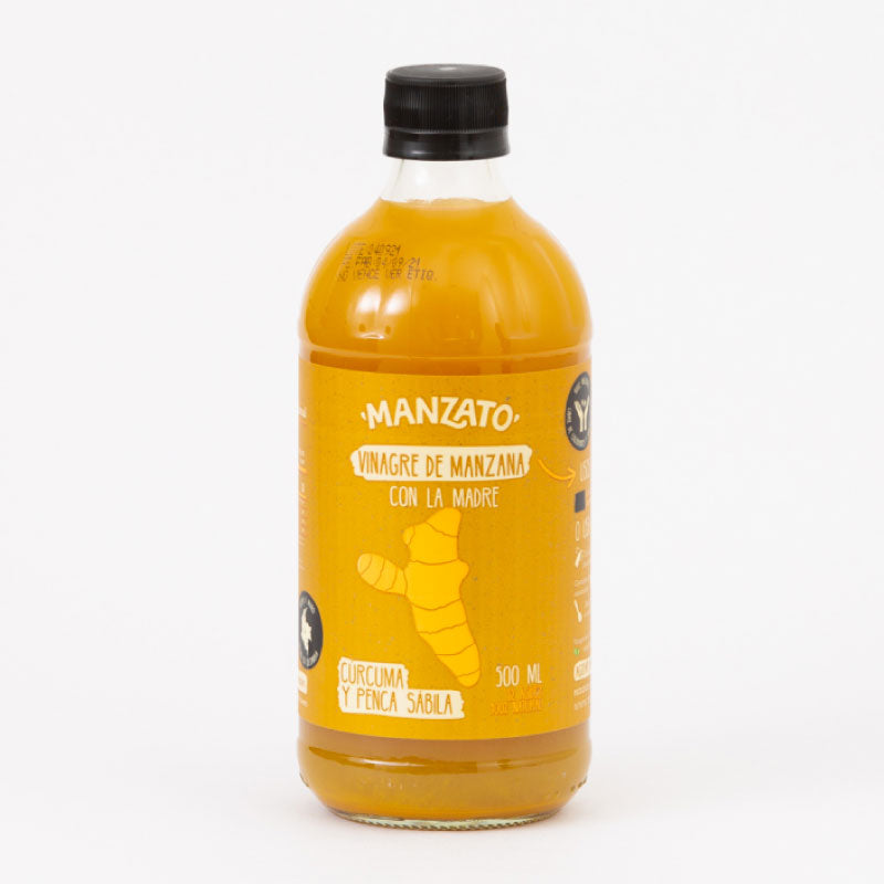 VINAGRE MANZ 500ML C/LA MADRE CURCUMA