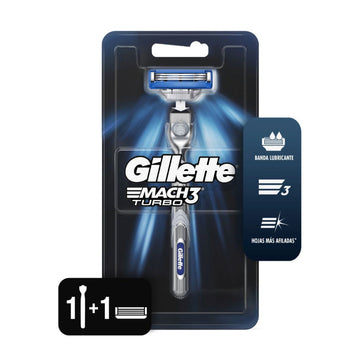 MAQUINA GILLETTE MACH3 TURBO RAZOR