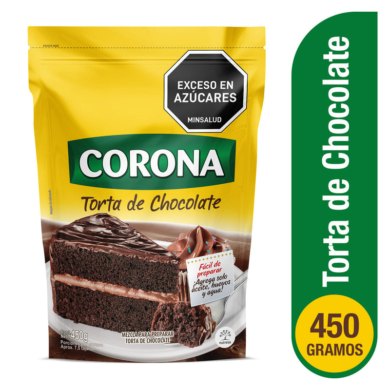 MEZCLA  TORTA CORONA 450G CHOCOLATE