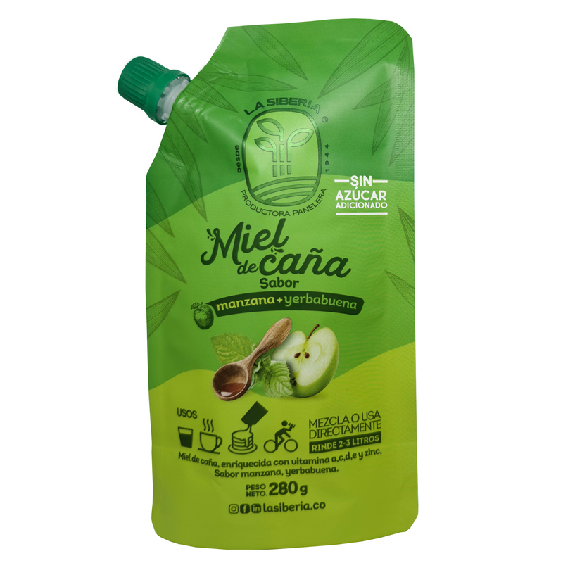 MIEL DE CANA LA SIBERIA  280G MANZANA/YERBABUENA