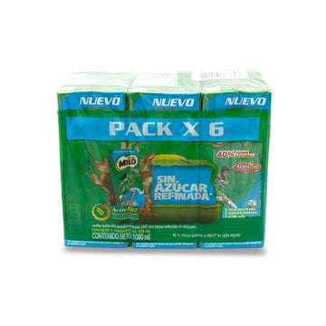 MILO ACTIVGO 6U X 1080ML MENOS AZUCAR