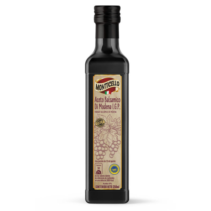 VINAGRE BALSAMICO 250ML MONTICELLO