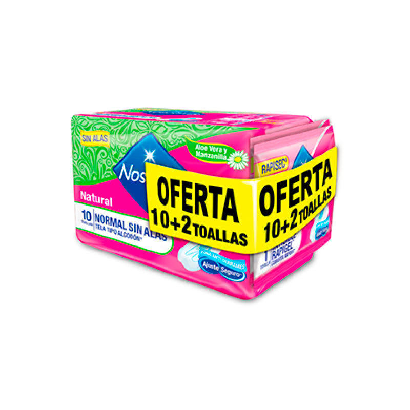 TOALLA NOSOTRAS NORMAL 10U OFERTA