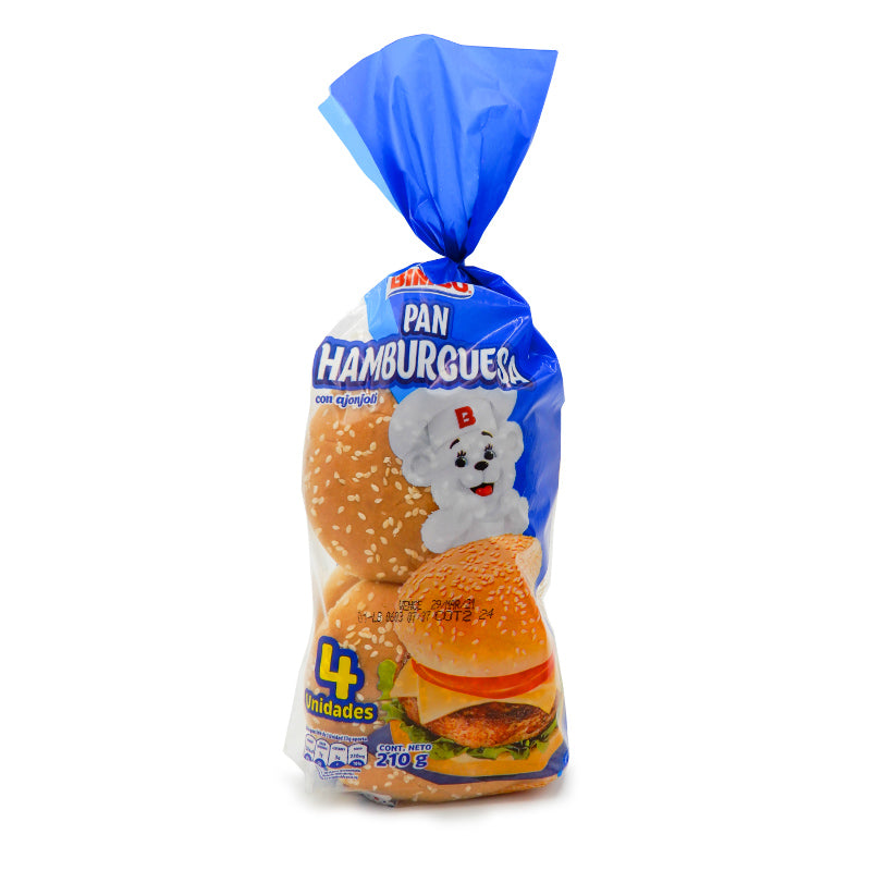 PAN HAMBURGUESA BIMBO 4U 210G