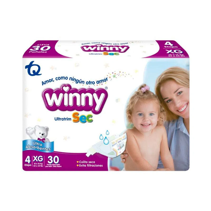 PAÑAL WINNY SEC 30U ET 4