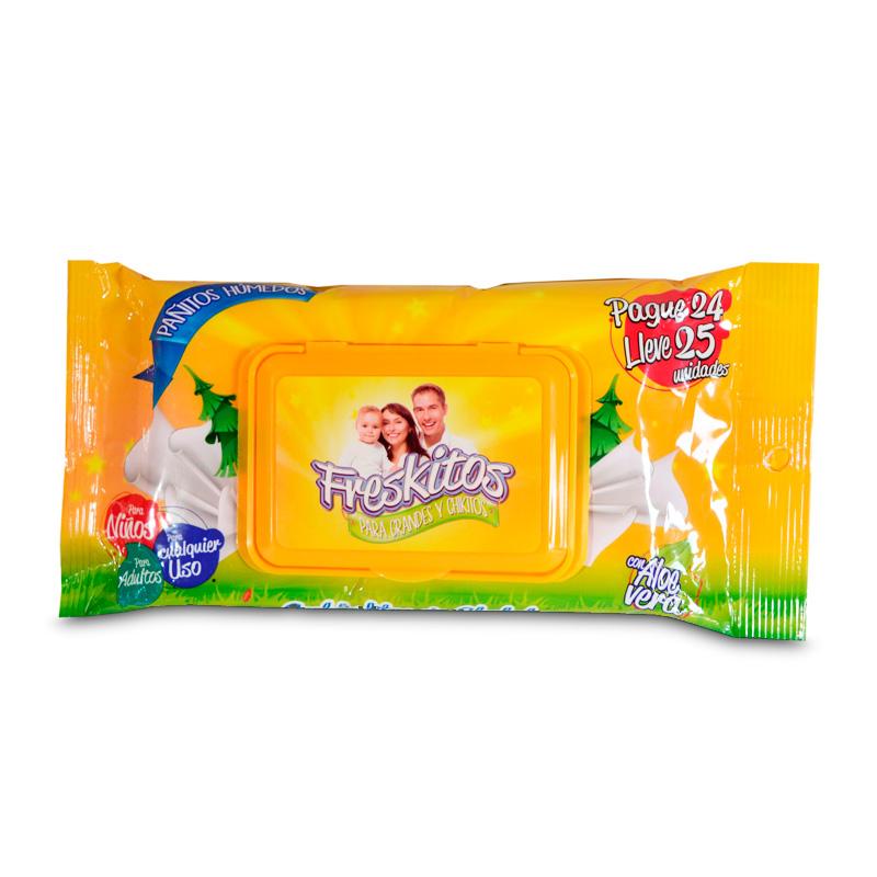 PAÑITOS HUMEDOS 25U FRESKITOS