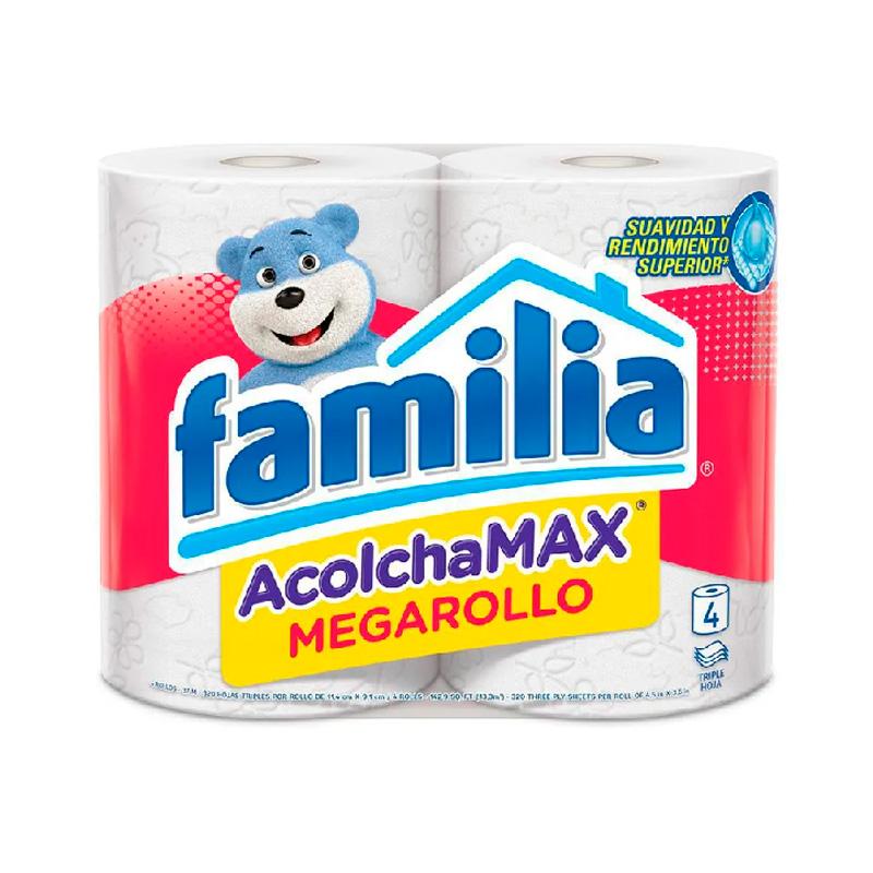 PAPEL HIGIENICO FAMILIA 4U MEGARROLLO ACOLCHAMAX