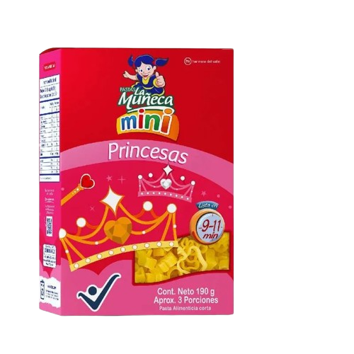 PASTA LA MUNECA 190G MINI PRINCESAS