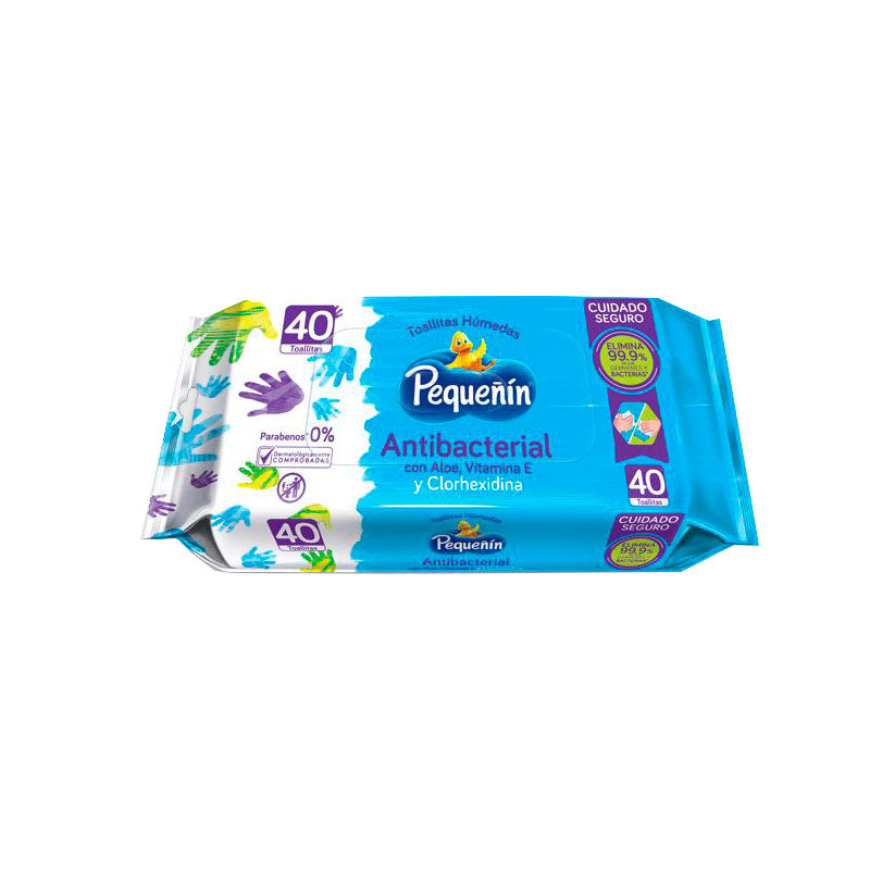 TOALLITA PEQUENIN 40U ANTIBACTERIAL