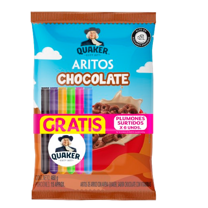 CEREAL QUAKER 460G ARITOS CHOCOLATE