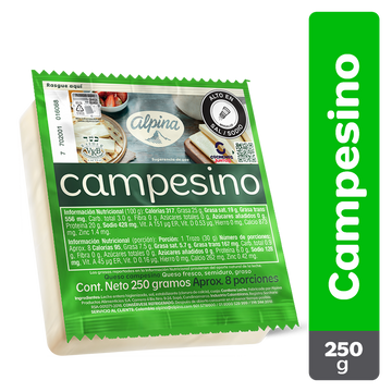 QUESO CAMPESINO ALPINA 250G