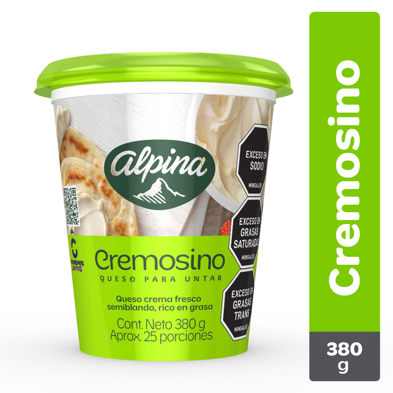 QUESO CREMA ALPINA 380G