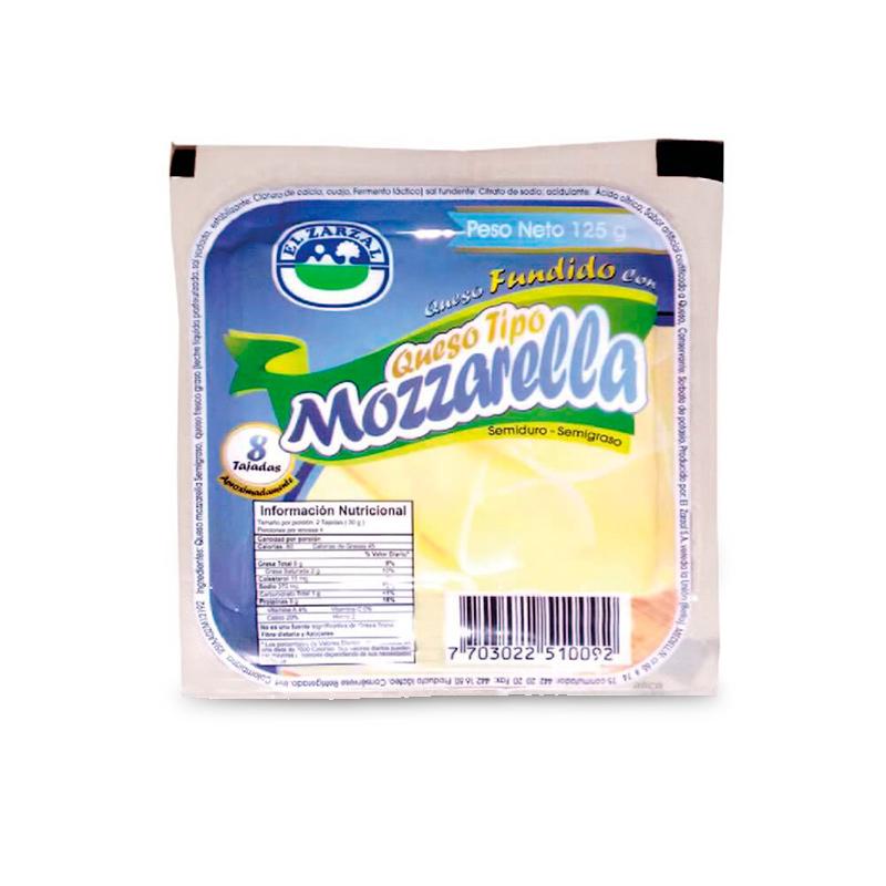QUESO MOZARELLA 125G ZARZAL