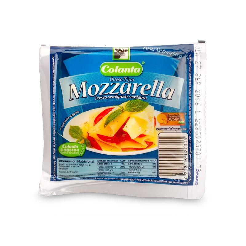 QUESO MOZARELLA COLANTA 450G