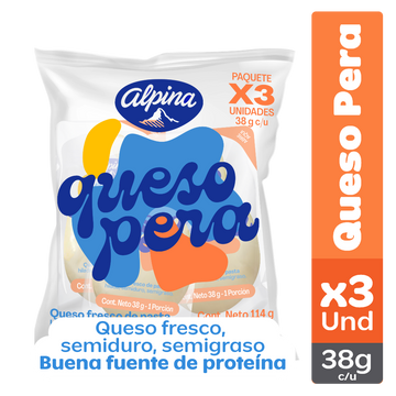 QUESO PERA 3U 38G ALPINA