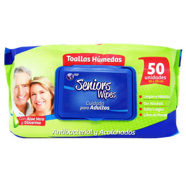 TOALLA ADULTOS 50U SENIOR WIPES