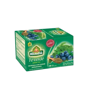 TE HINDU VERDE 20U MORINGA ARANDANOS
