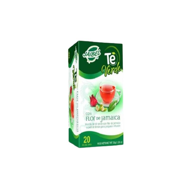 TE JAIBEL 20U VERDE CON FLOR DE JAMAICA