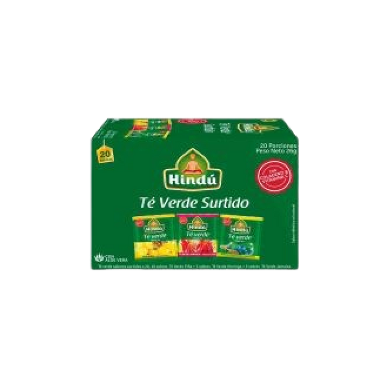 TE VERDE HINDU 20U SURTIDO