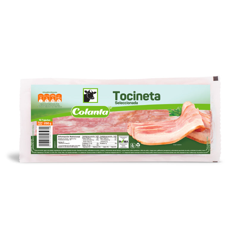 TOCINETA COLANTA 225G AL VACIO
