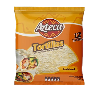 TORTILLA HARINA AZTECA 12U 360G