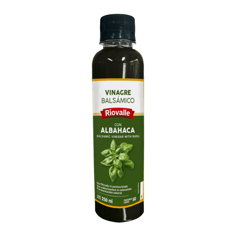 VINAGRE BALSAMICO ALBAHACA 250ML RIOVALL