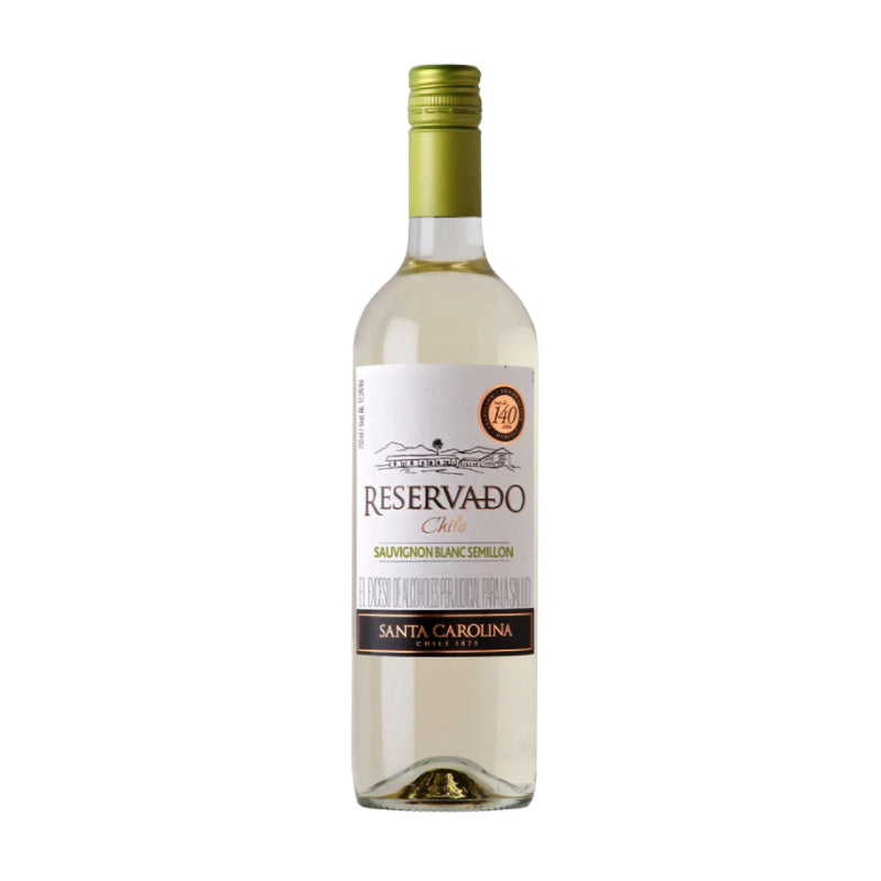 VINO SANTA CAROLINA RESER 750M SAUV BCO