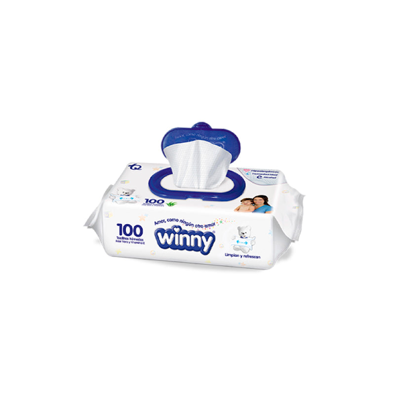 TOALLA HUMEDA WINNY 100U ALOE/VIT OFERTA