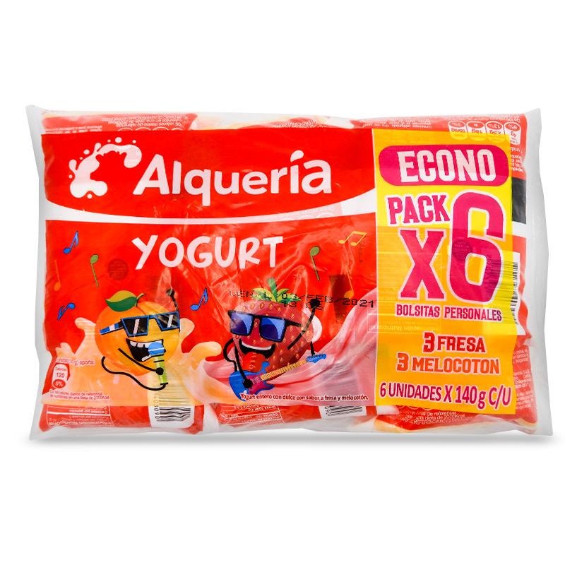 YOGURT ALQUERIA 6U x 140G FRESA MELOC