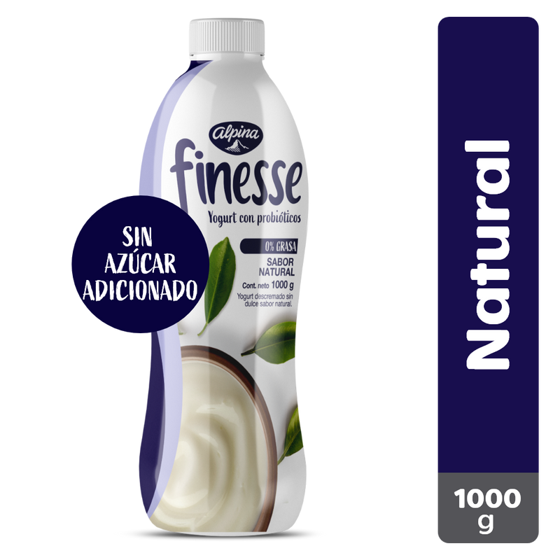 YOGURT FINESSE 1000C BOT NATURAL